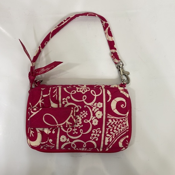 Vera Bradley Twirly Birds Pink Wristlet - Picture 2 of 8